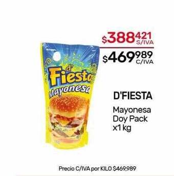 Nini Mayorista D'fiesta mayonesa doy pack oferta