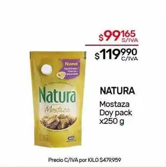 Nini Mayorista Natura mostaza doy pack oferta
