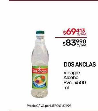 Nini Mayorista Dos anclas vinagre alcohol pvc oferta
