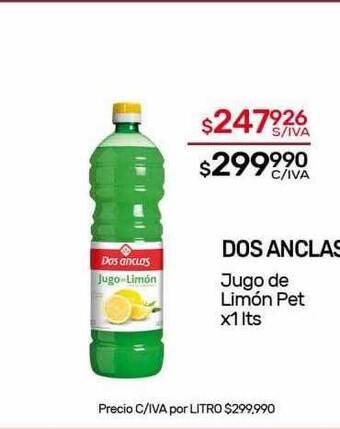 Nini Mayorista Dos anclas jugo de limón oferta