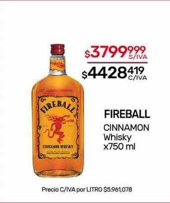Nini Mayorista Fireball cinnamon whisky oferta