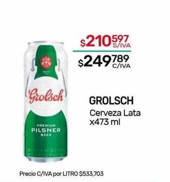 Nini Mayorista Grolsch cerveza lata oferta