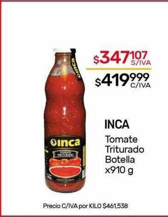 Inca tomate triturado botella