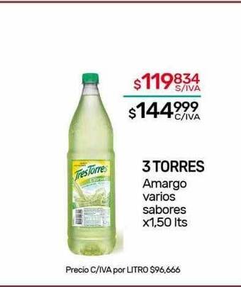 Nini Mayorista 3 torres amargo varios sabores oferta
