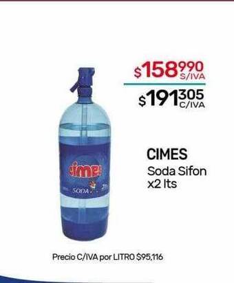 Nini Mayorista Cimes soda sifon oferta