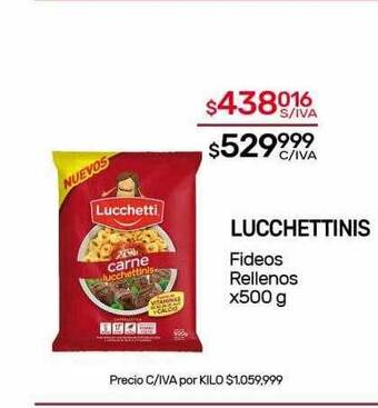 Nini Mayorista Lucchettinis fideos rellenos oferta