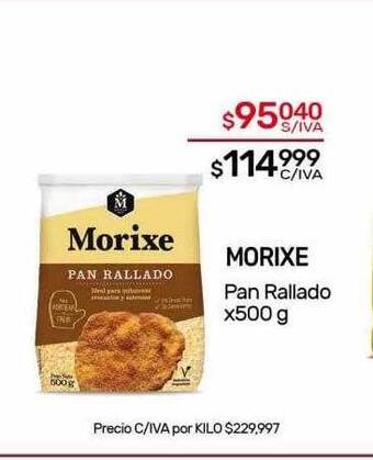 Nini Mayorista Morixe pan rallado oferta