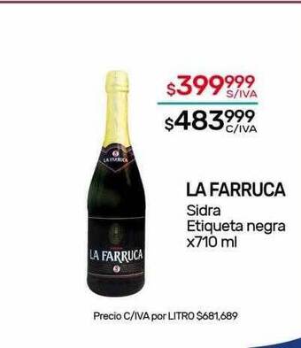 Nini Mayorista La farruca sidra etiqueta negra oferta