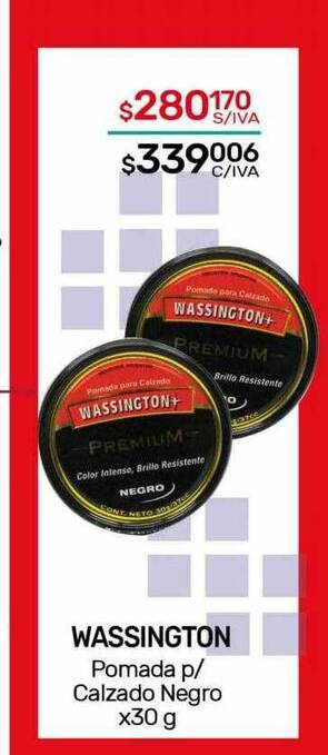 Nini Mayorista Wassington pomada p calzado negro oferta
