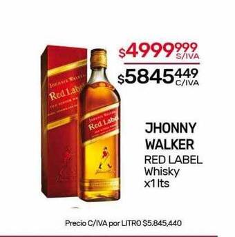 Nini Mayorista Jhonny walker red label whisky oferta