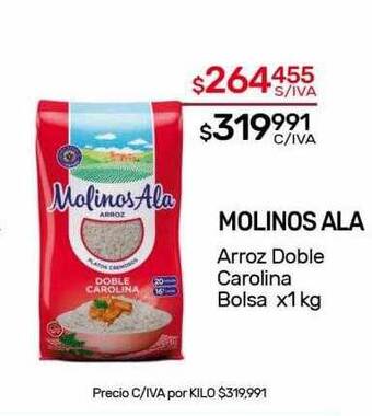 Nini Mayorista Molinos ala arroz doble carolina bolsa oferta