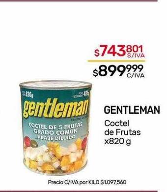 Nini Mayorista Gentleman coctel de frutas oferta