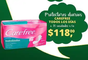 Carefree Todos los Días Protectores diarios x 20 unidades