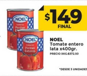 Supermayorista Vital Noel tomate entero oferta
