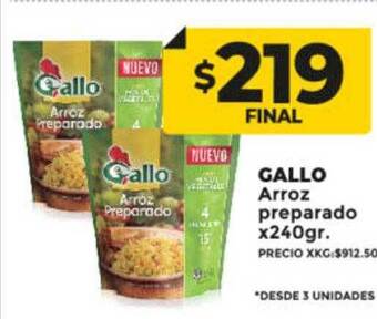 Supermayorista Vital Gallo arroz preparado oferta