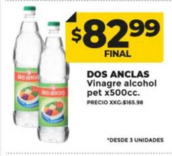 Supermayorista Vital Dos anclas vinagre alcohol oferta