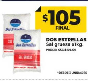 Supermayorista Vital Dos estrellas sal gruesa oferta