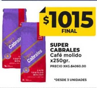 Supermayorista Vital Super cabrales café molido oferta