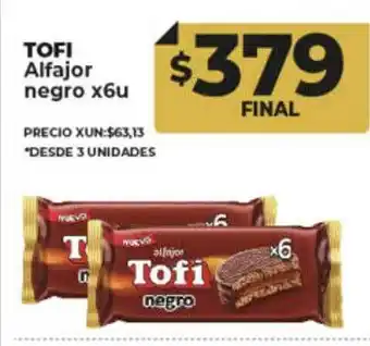 Supermayorista Vital Tofi alfajor negro oferta