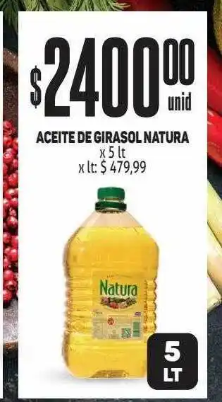 Makro Aceite de girasol natura oferta