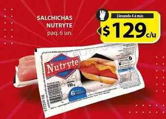 Blow Max Salchichas NUTRYTE paq. x 6 un. oferta