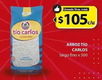 Blow Max Arroz TÍO CARLOS Largo Fino x 500g oferta