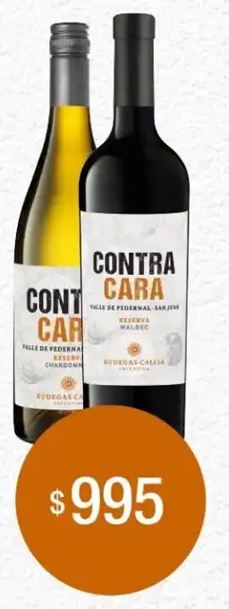 Supermercados Tadicor Bodegas Callia CONTRA CARA Reserva Chardonnay / Malbec oferta