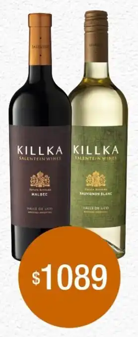Supermercados Tadicor Killka Malbec / Sauvignon Blanc oferta