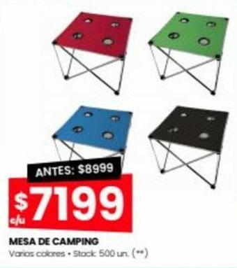 Changomas Mesa de Camping oferta