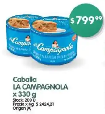 Supermercados Buenos Días Caballa LA CAMPAGNOLA x 330g oferta