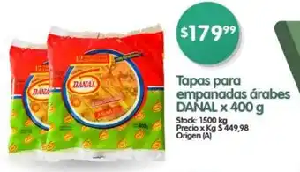 Supermercados Buenos Días Tapas para Empanadas DANAL x 400g oferta