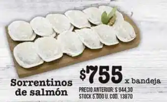 Coto Sorrentinos de Salmón x bandeja oferta