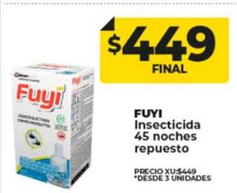 Supermayorista Vital Fuyi insecticida 45 noches repuesto oferta