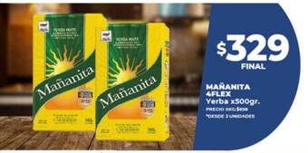 Supermayorista Vital Mañanita 4flex yerba oferta