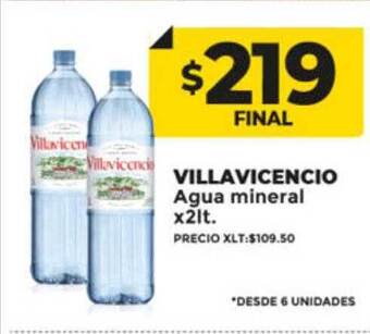 Supermayorista Vital Villavicencio agua mineral oferta
