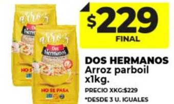 Supermayorista Vital Dos hermanos arroz parboil oferta