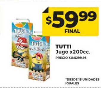 Supermayorista Vital Tutti jugo oferta