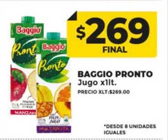 Supermayorista Vital Baggio pronto jugo oferta