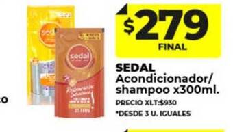 Supermayorista Vital Sedal acondicionador-shampoo oferta