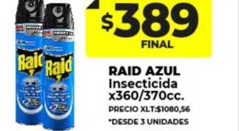 Supermayorista Vital Raid azul insecticida oferta