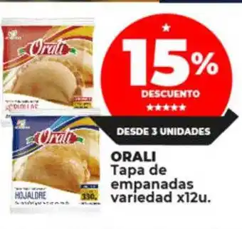 Supermayorista Vital Orali tapa de empanadas oferta