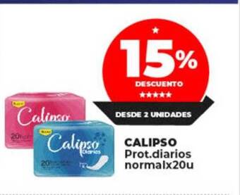 Supermayorista Vital Calipso prot diarios normal x 20u oferta