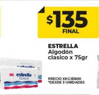 Supermayorista Vital Estrella algodón clasico oferta
