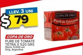 Carrefour Maxi Puré de tomate copa de oro 520g oferta