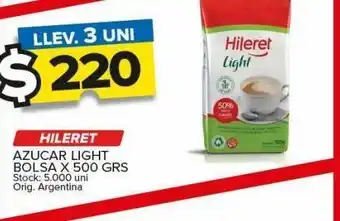 Carrefour Maxi Azúcar hileret light 500g oferta