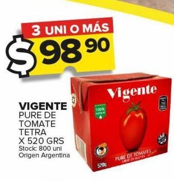 Carrefour Maxi Puré de tomate vigente tetra 520g oferta