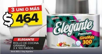 Carrefour Maxi Rollo de cocina elegante giramas 3x100 paños oferta