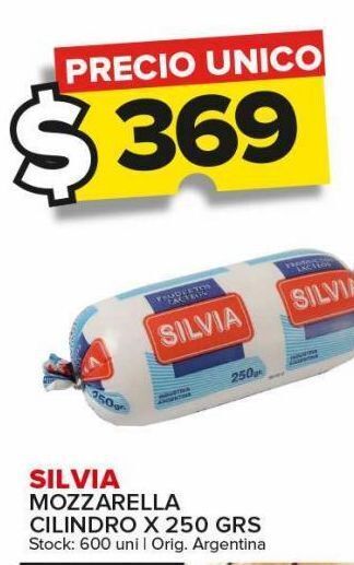 Carrefour Maxi Mozzarella cilindro x 250g silvia oferta