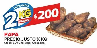 Carrefour Maxi Papa precio justo x kg oferta