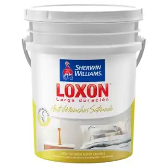 Pinturerías Rex Latex interior loxon anti-manchas satinado blanco 20 lts sherwin williams oferta